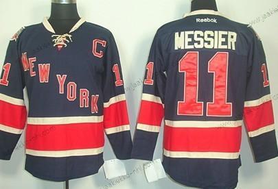 Miesten New York Rangers #11 Mark Messier Laivastonsininen Sininen Vieraspaita 85Th Paita