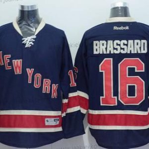 Miesten New York Rangers #16 Derick Brassard Laivastonsininen Sininen Vieraspaita 85Th Paita