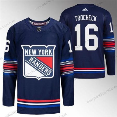 Miesten New York Rangers #16 Vincent Trocheck Laivastonsininen Ommeltu Paita