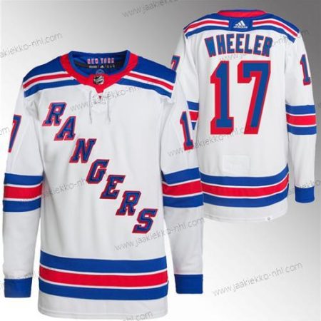 Miesten New York Rangers #17 Blake Wheeler Valkoinen Ommeltu Paita