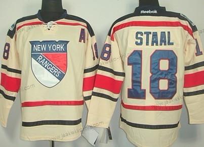 Miesten New York Rangers #18 Marc Staal 2012 Talvi Klassinen Kerma Paita