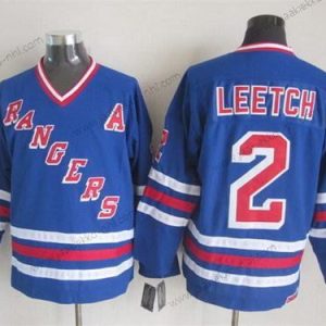 Miesten New York Rangers #2 Brian Leetch 1993 Sininen Retro CCM Paita