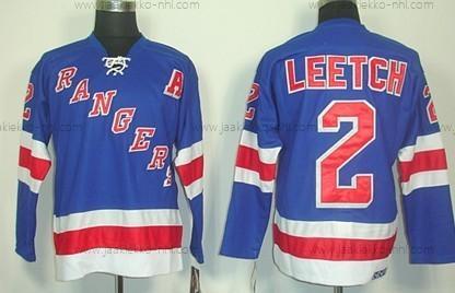 Miesten New York Rangers #2 Brian Leetch Sininen Retro CCM Paita