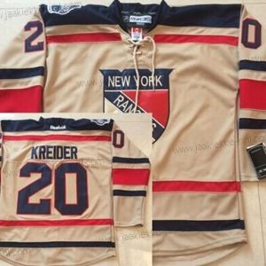 Miesten New York Rangers #20 Chris Kreider 2012 Talvi Klassinen Kerma Paita