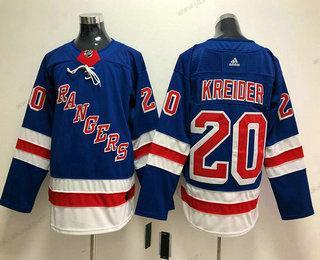 Miesten New York Rangers #20 Chris Kreider Royal Sininen Kotiottelupaita 2017-2018 Jääkiekko Ommeltu NHL Paita