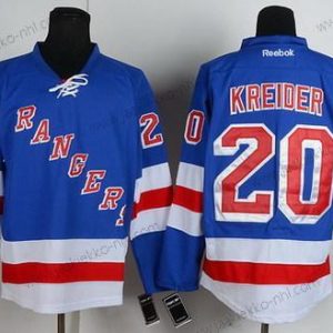 Miesten New York Rangers #20 Chris Kreider Sininen Paita