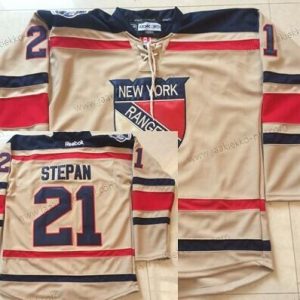 Miesten New York Rangers #21 Derek Stepan 2012 Talvi Klassinen Kerma Paita