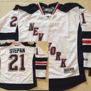 Miesten New York Rangers #21 Derek Stepan 2014 Stadium Series Valkoinen Paita