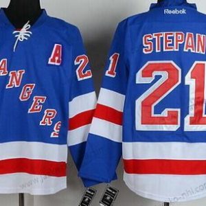 Miesten New York Rangers #21 Derek Stepan Sininen Paita