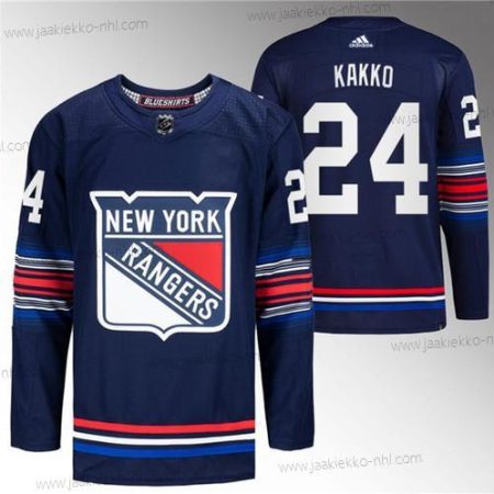 Miesten New York Rangers #24 Kaapo Kakko Laivastonsininen Ommeltu Paita