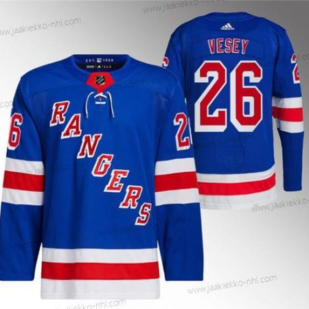 Miesten New York Rangers #26 Jimmy Vesey Sininen Ommeltu Paita