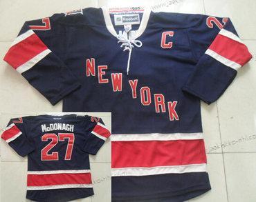 Miesten New York Rangers #27 Ryan Mcdonagh Laivastonsininen Sininen Vieraspaita 85Th Paita