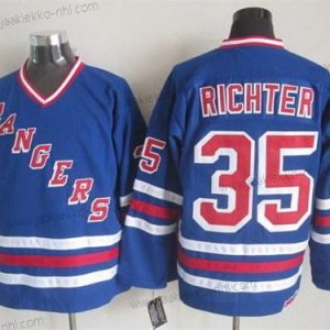 Miesten New York Rangers #35 Mike Richter 1993 Sininen Retro CCM Paita