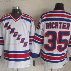 Miesten New York Rangers #35 Mike Richter 1993 Valkoinen Retro CCM Paita