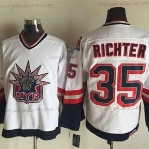 Miesten New York Rangers #35 Mike Richter 1996-97 Valkoinen CCM Vintage Paita