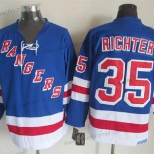 Miesten New York Rangers #35 Mike Richter Sininen Retro CCM Paita