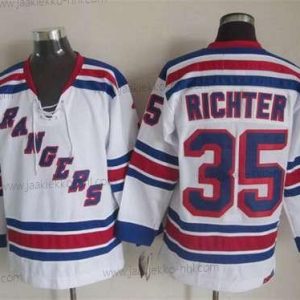 Miesten New York Rangers #35 Mike Richter Valkoinen CCM Vintage Paita