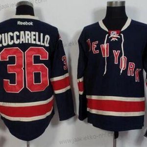 Miesten New York Rangers #36 Mats Zuccarello Musta Reebok Vieraspaita 85Th Paita