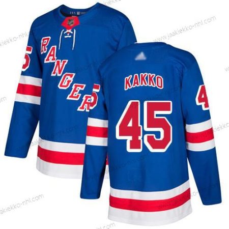 Miesten New York Rangers #45 Kaapo Kakko Royal Sininen Kotiottelupaita Aito Ommeltu Jääkiekko Paita