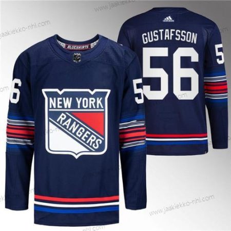 Miesten New York Rangers #56 Erik Gustafsson Laivastonsininen Ommeltu Paita