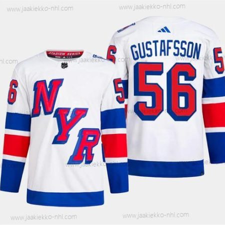 Miesten New York Rangers #56 Erik Gustafsson Valkoinen 2024 Stadium Series Ommeltu Paita