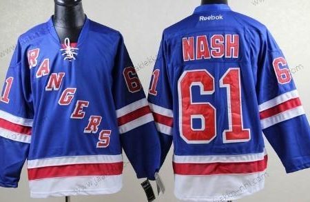 Miesten New York Rangers #61 Rick Nash Sininen Paita