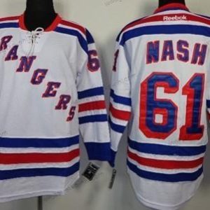 Miesten New York Rangers #61 Rick Nash Valkoinen Paita