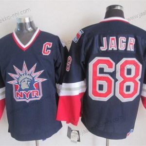 Miesten New York Rangers #68 Jaromir Jagr Laivastonsininen Sininen Retro CCM Paita