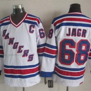 Miesten New York Rangers #68 Jaromir Jagr Valkoinen Retro CCM Paita