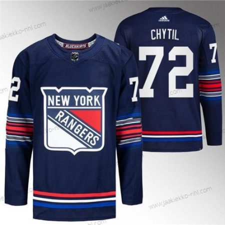 Miesten New York Rangers #72 Filip Chytil Laivastonsininen Ommeltu Paita