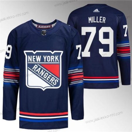 Miesten New York Rangers #79 K’Andre Miller Laivastonsininen Ommeltu Paita