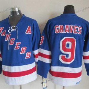 Miesten New York Rangers #9 Adam Graves Sininen Retro CCM Paita