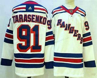 Miesten New York Rangers #91 Vladimir Tarasenko Valkoinen Ommeltu NHL Paita