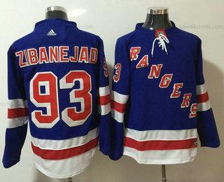 Miesten New York Rangers #93 Mika Zibanejad Royal Sininen Kotiottelupaita 2017-2018 Jääkiekko Ommeltu NHL Paita