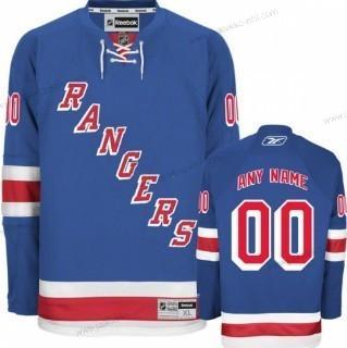 Miesten New York Rangers Mukautettu Sininen Paita