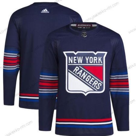 Miesten New York Rangers Tyhjä Laivastonsininen Ommeltu Paita