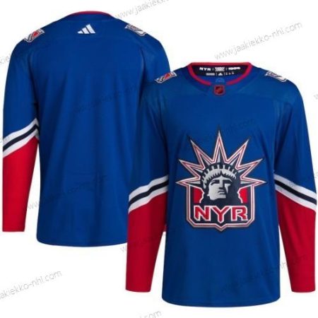 Miesten New York Rangers Tyhjä Sininen 2022-23 Käänteinen Retro Ommeltu Paita