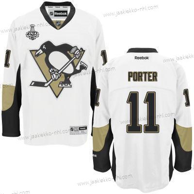 Miesten Nuoret Pittsburgh Penguins #11 Kevin Porter Valkoinen Kolmas paita 2017 Stanley Cup NHL Finals Patch Paita