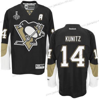 Miesten Nuoret Pittsburgh Penguins #14 Chris Kunitz Musta Kotiottelupaita 2017 Stanley Cup NHL Finals A Patch Paita