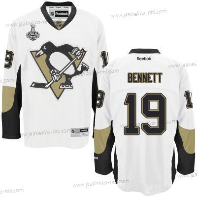 Miesten Nuoret Pittsburgh Penguins #19 Beau Bennett Valkoinen Kolmas paita 2017 Stanley Cup NHL Finals Patch Paita