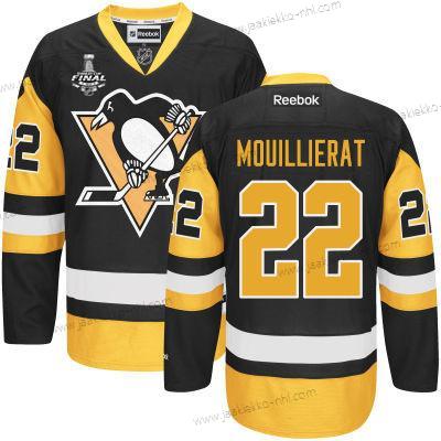 Miesten Nuoret Pittsburgh Penguins #22 Kael Mouillierat Musta With Kulta 2017 Stanley Cup NHL Finals Patch Paita