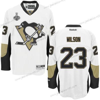 Miesten Nuoret Pittsburgh Penguins #23 Scott Wilson Valkoinen Kolmas paita 2017 Stanley Cup NHL Finals Patch Paita