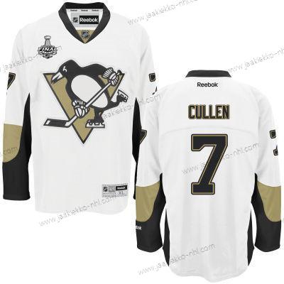 Miesten Nuoret Pittsburgh Penguins #7 Matt Cullen Valkoinen Kolmas paita 2017 Stanley Cup NHL Finals Patch Paita