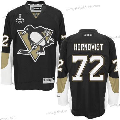 Miesten Nuoret Pittsburgh Penguins #72 Patric Hornqvist Musta Kotiottelupaita 2017 Stanley Cup NHL Finals Patch Paita