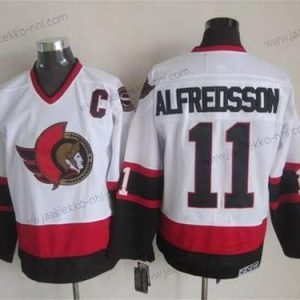 Miesten Ottawa Senators #11 Daniel Alfredsson 1997-98 Valkoinen CCM Vintage Paita