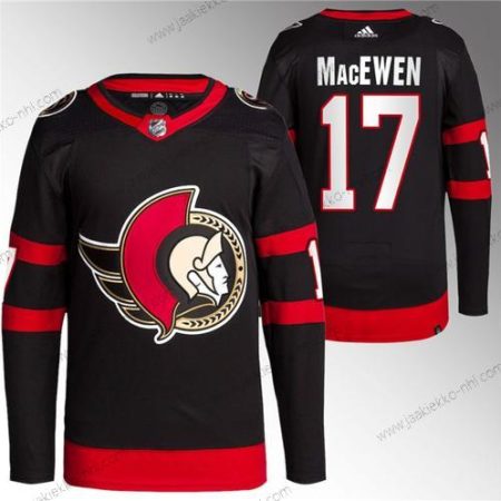 Miesten Ottawa Senators #17 Zack Macewen Musta Premier Breakaway Ommeltu Paita