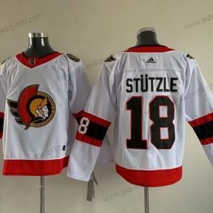 Miesten Ottawa Senators 18 Tim Stutzle Valkoinen Ommeltu Paita