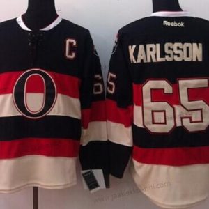 Miesten Ottawa Senators #65 Erik Karlsson Musta Vieraspaita Paita