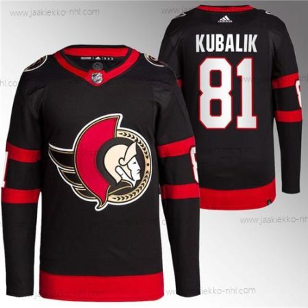 Miesten Ottawa Senators #81 Dominik Kubalik Musta Premier Breakaway Ommeltu Paita