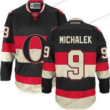 Miesten Ottawa Senators #9 Milan Michalek Musta Vieraspaita Paita